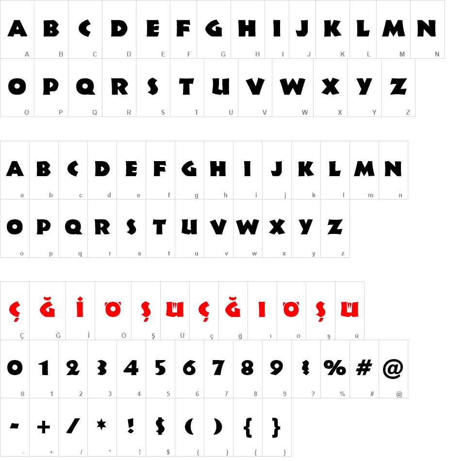 Informal011 Blk BT font